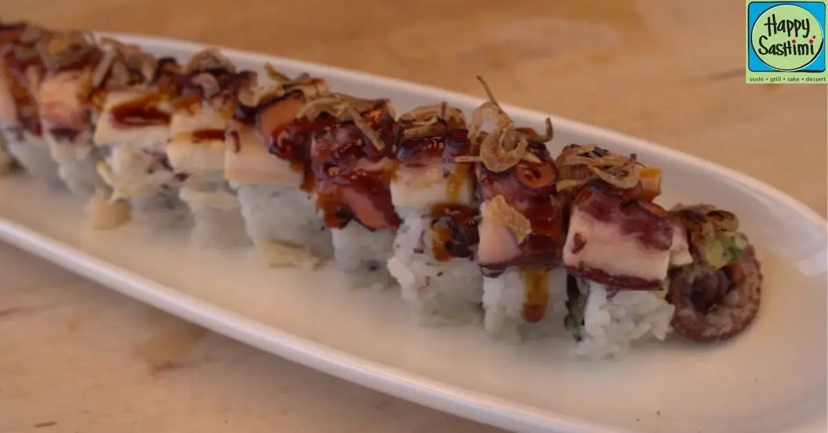 octopus sushi roll
